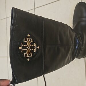 Faily used Tory Burch black ankle boots